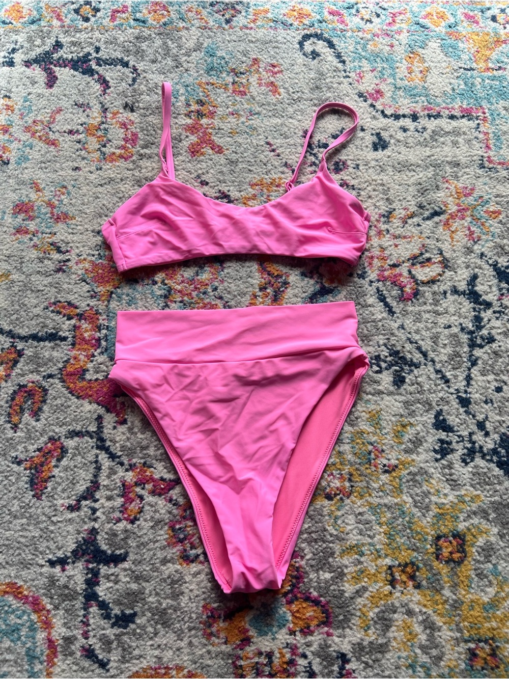 aerie pink bikini set